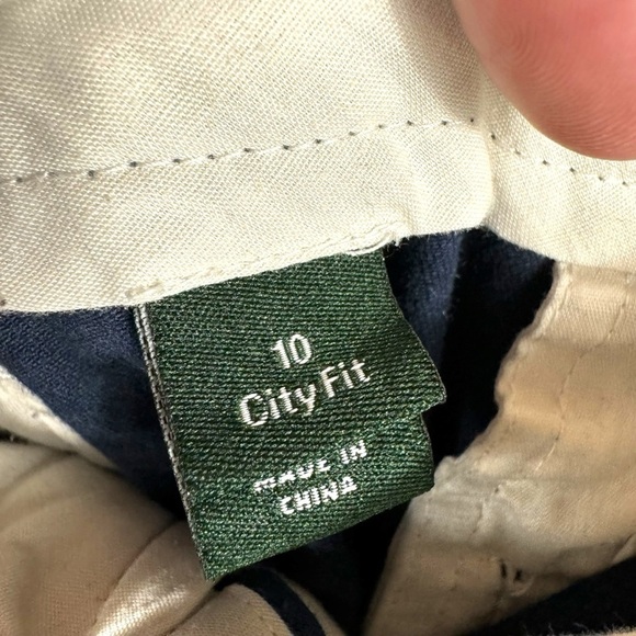 4 for $20 SALE! J Crew Factory City Fit Chino Shorts, Navy w/White Anchors, 10 - Picture 4 of 7